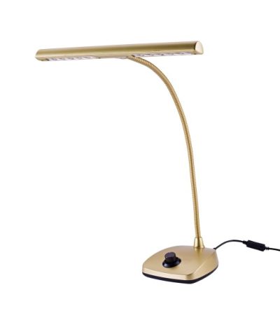 Pianolampa LED 12298 matt guld